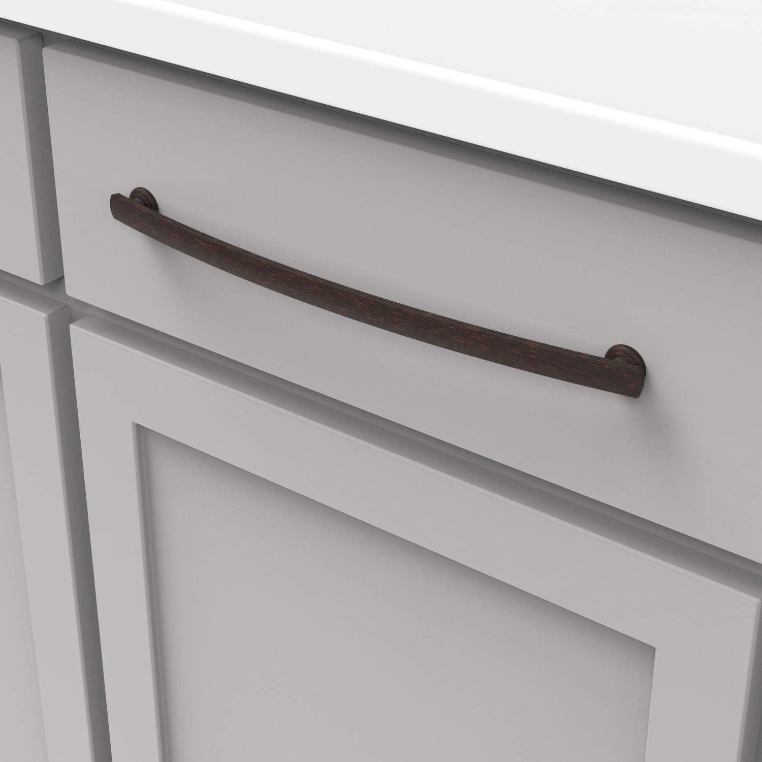American Diner 12 in. Modern Arch Cabinet Pull Vintage Bronze Handle for Kitchen, Bathroom, and Furniture (1 Pack)