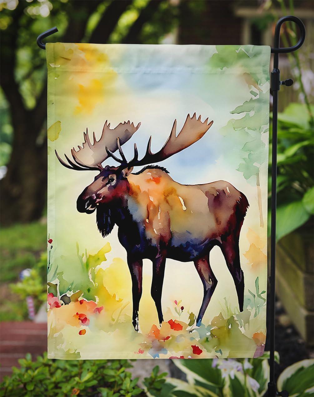 Moose Garden Flag 11.25 in x 15.5 in