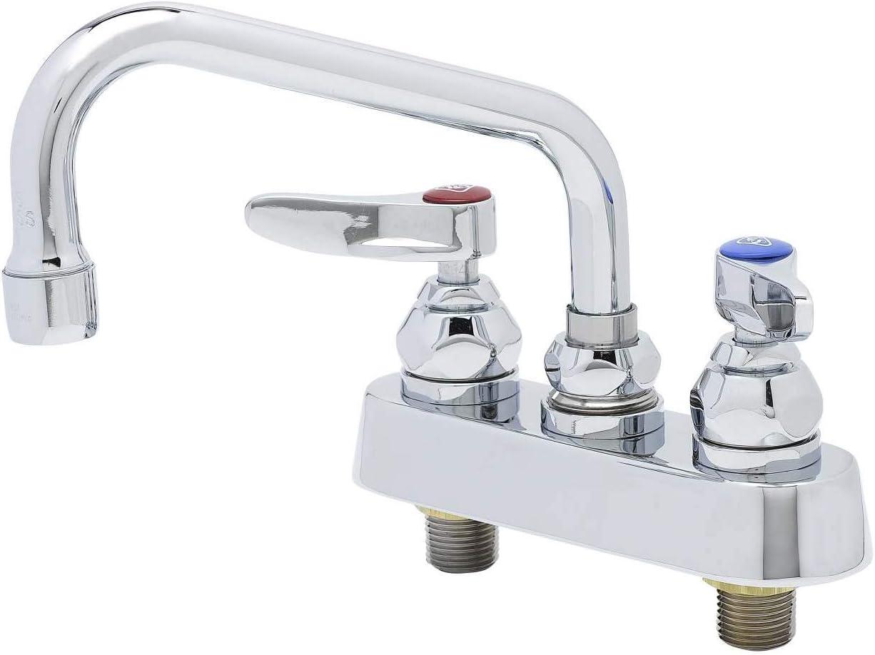 Chrome Deck Mount Faucet with 6" Swing Nozzle