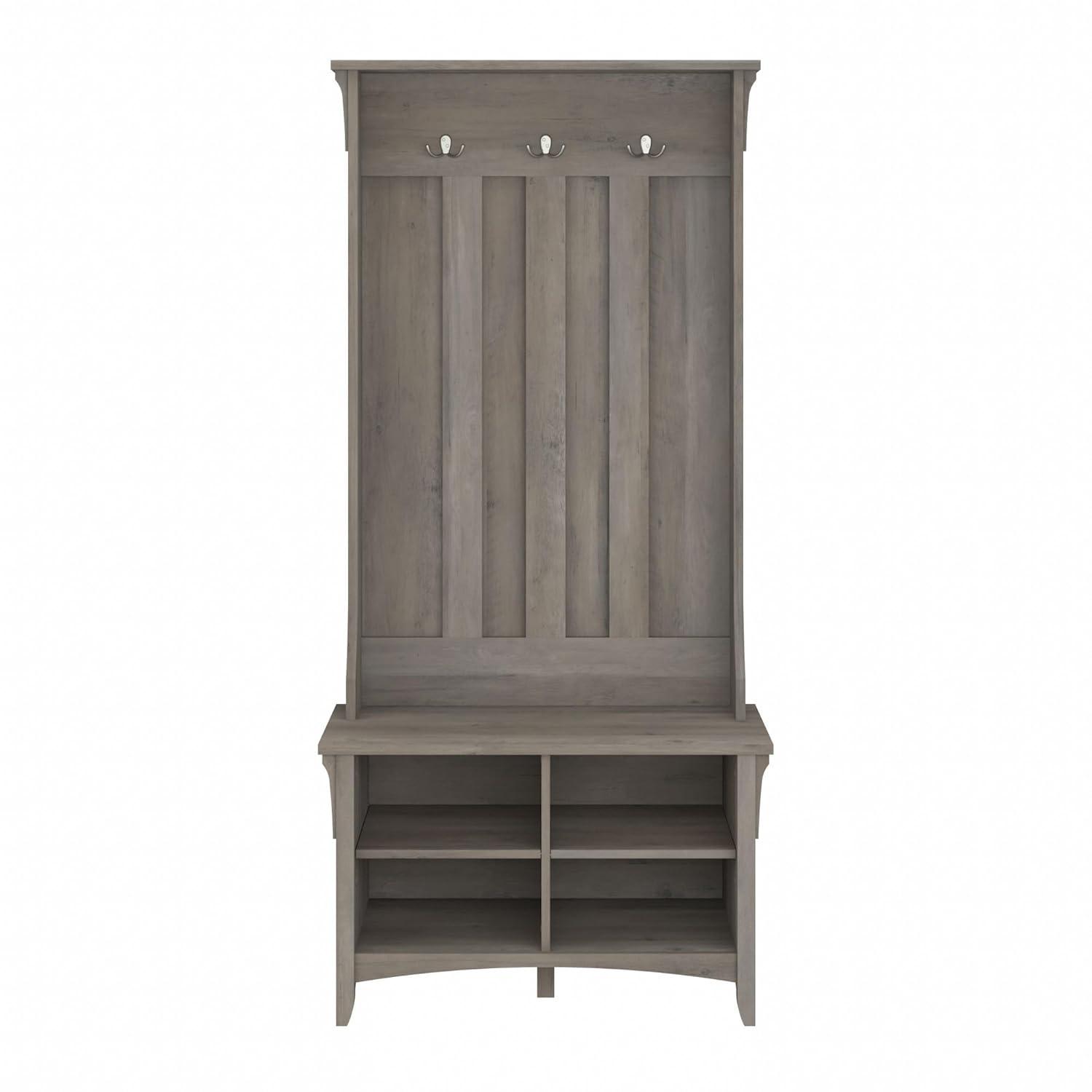 Bush Furniture Salinas Hall Tree with Shoe Storage Bench