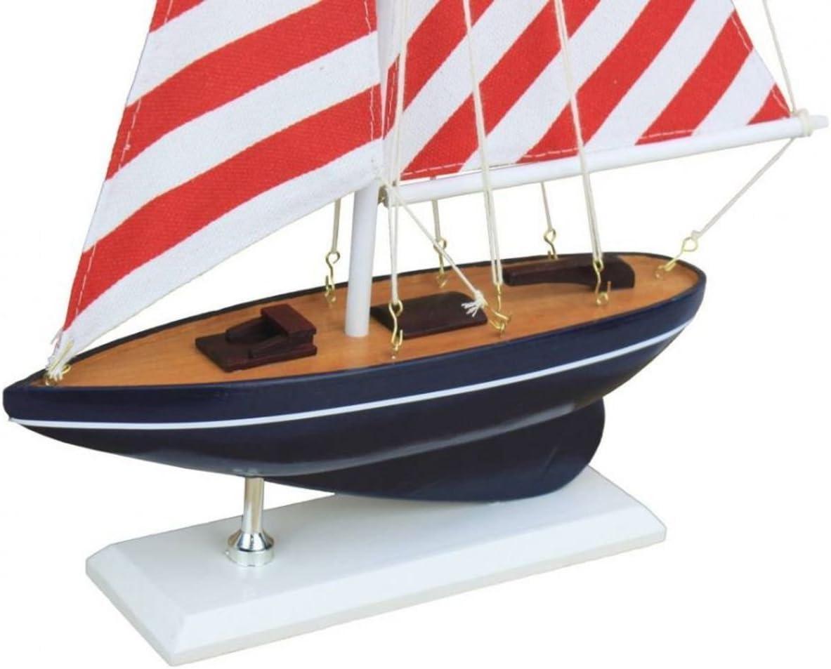 17 in. Wooden Nautical Delight Model Sailboat