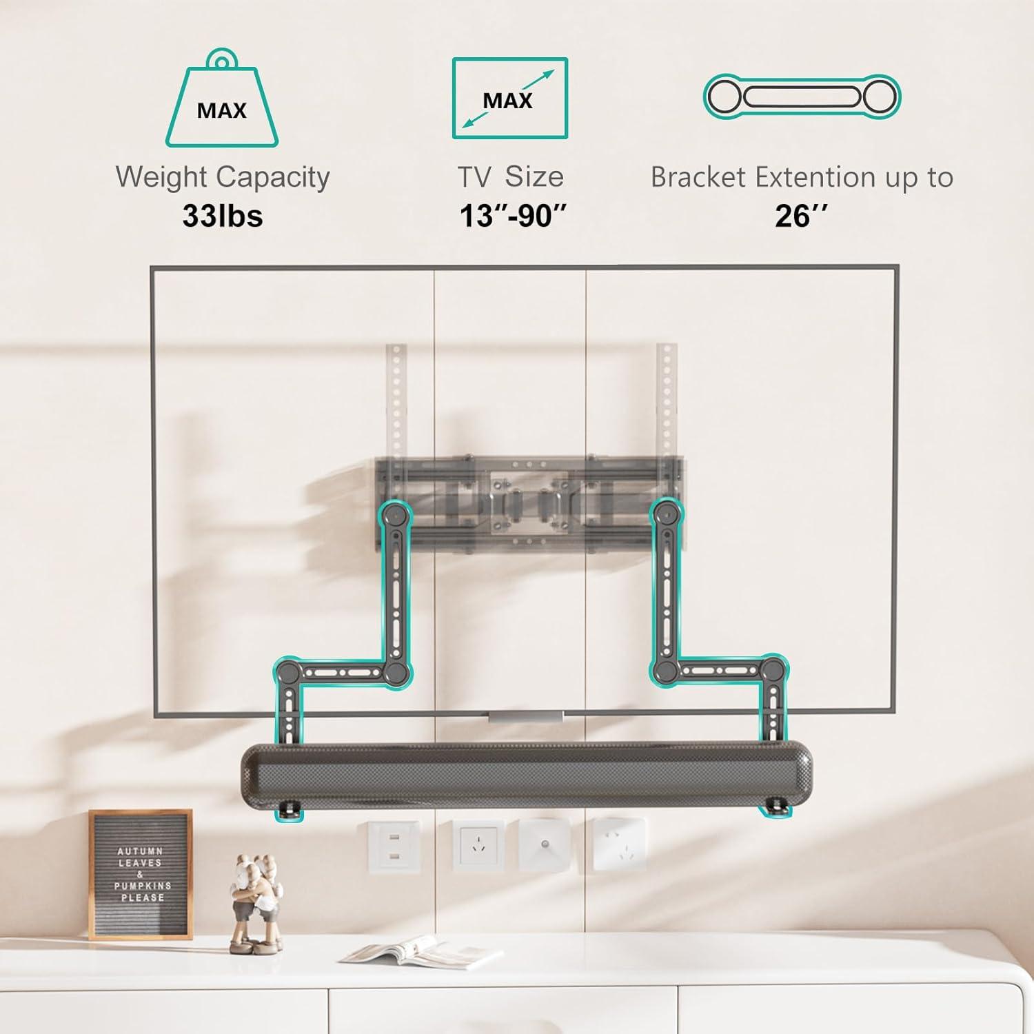 Mount-it Soundbar Bracket Universal TV & Reviews | Wayfair