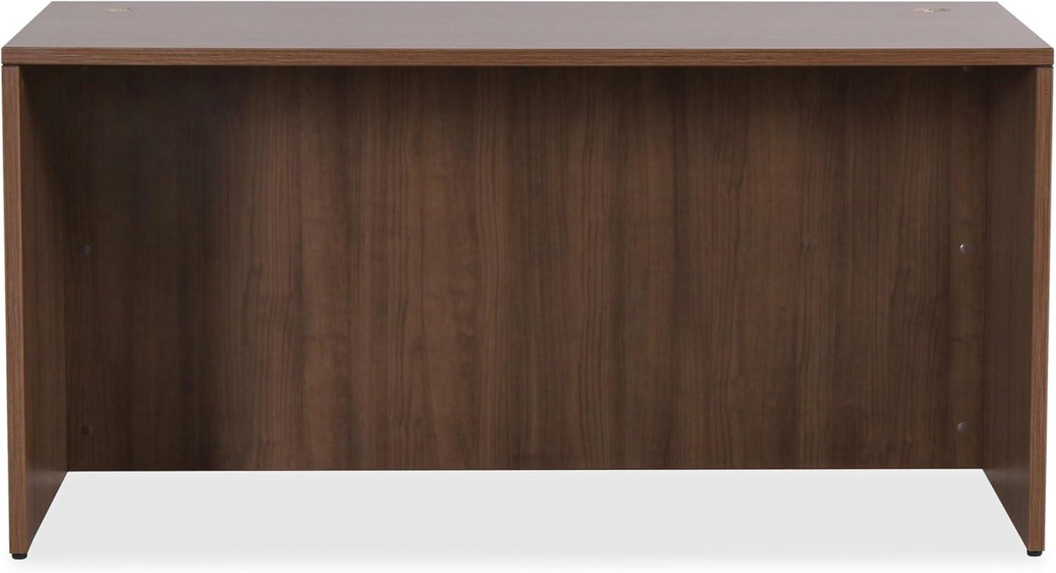 Essentials Series Walnut Laminate Office Suite Desk Shell