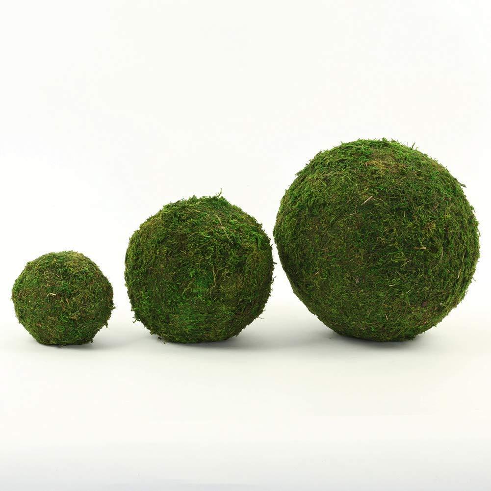 Nice purchase Handmade Natural Green Plant Moss Balls Decorative for Home Party Display Decor Props (6 in)