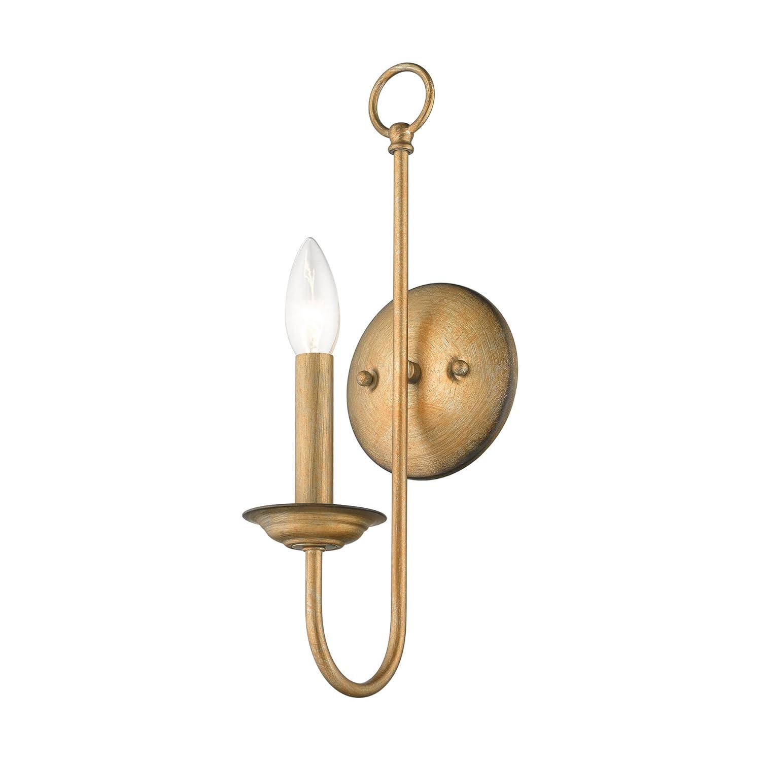 Livex Lighting Estate 1 - Light Wall Light in  Polished Brass