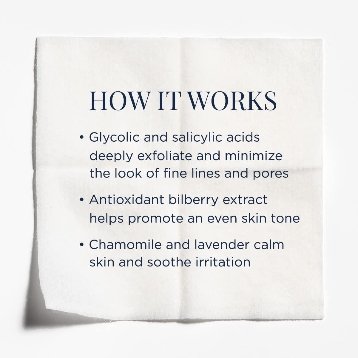 Overnight Glycolic Acid Exfoliating Pads for All Skin Types