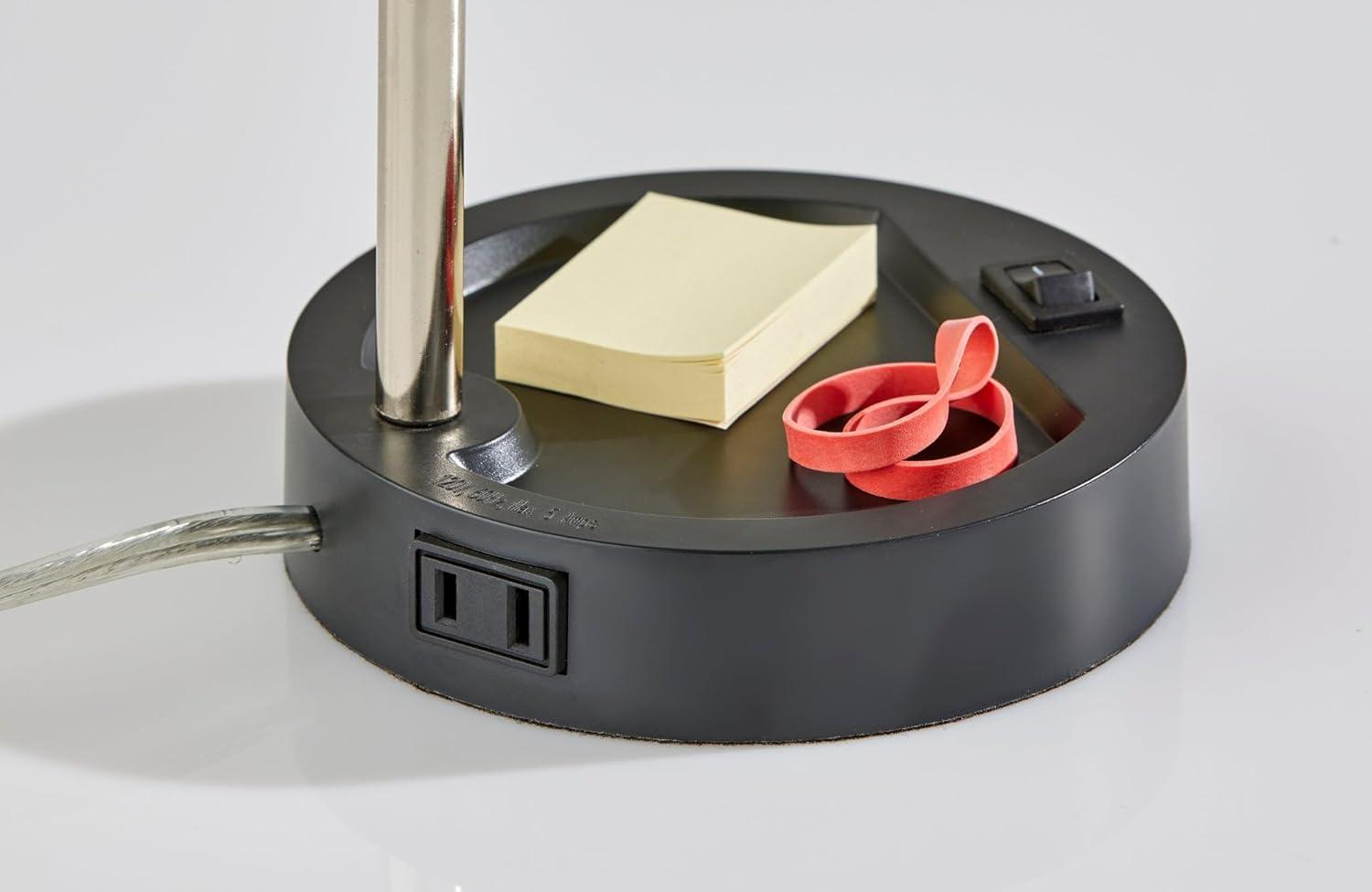 Adesso Slender Desk Lamp: Energy-Efficient 4W LED, Adjustable Gooseneck, ETL Listed, Modern Style