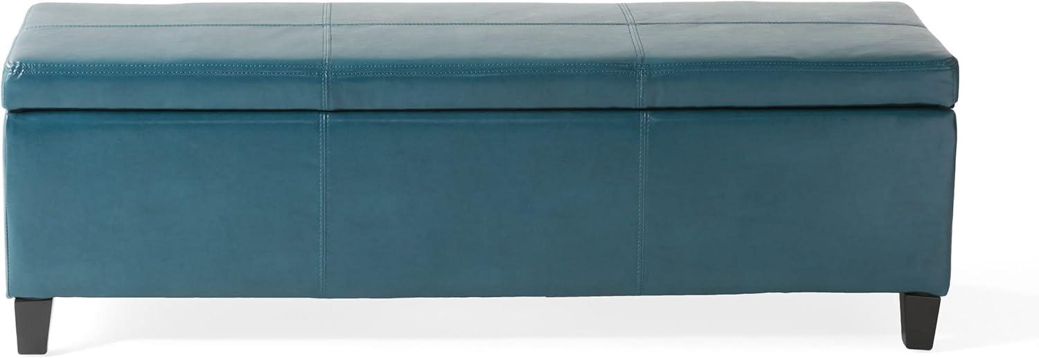 Lucinda Faux Leather Storage Ottoman Bench - Christopher Knight Home