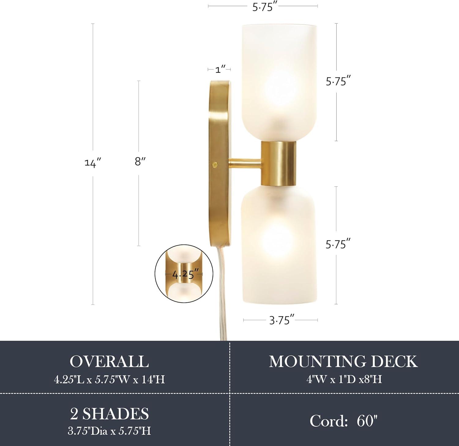 Dove 2-Light Wall Sconce