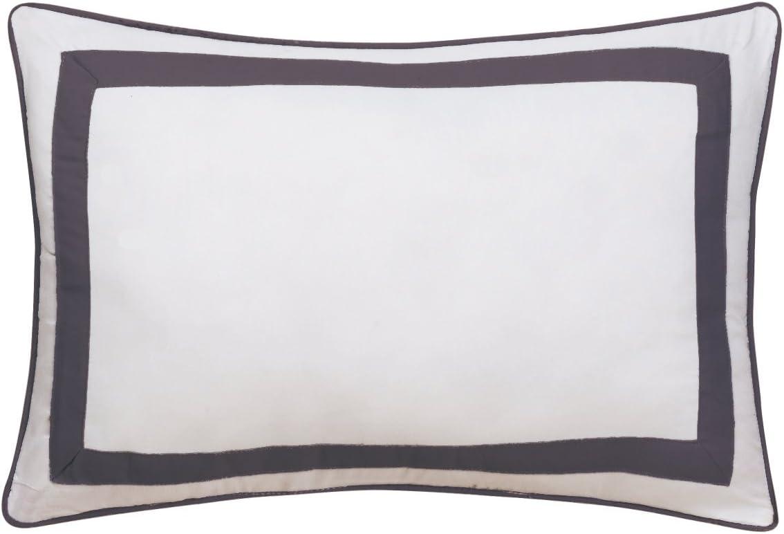 Chic Home 8 Piece Mesa Quilt Cover Set, Queen, Grey