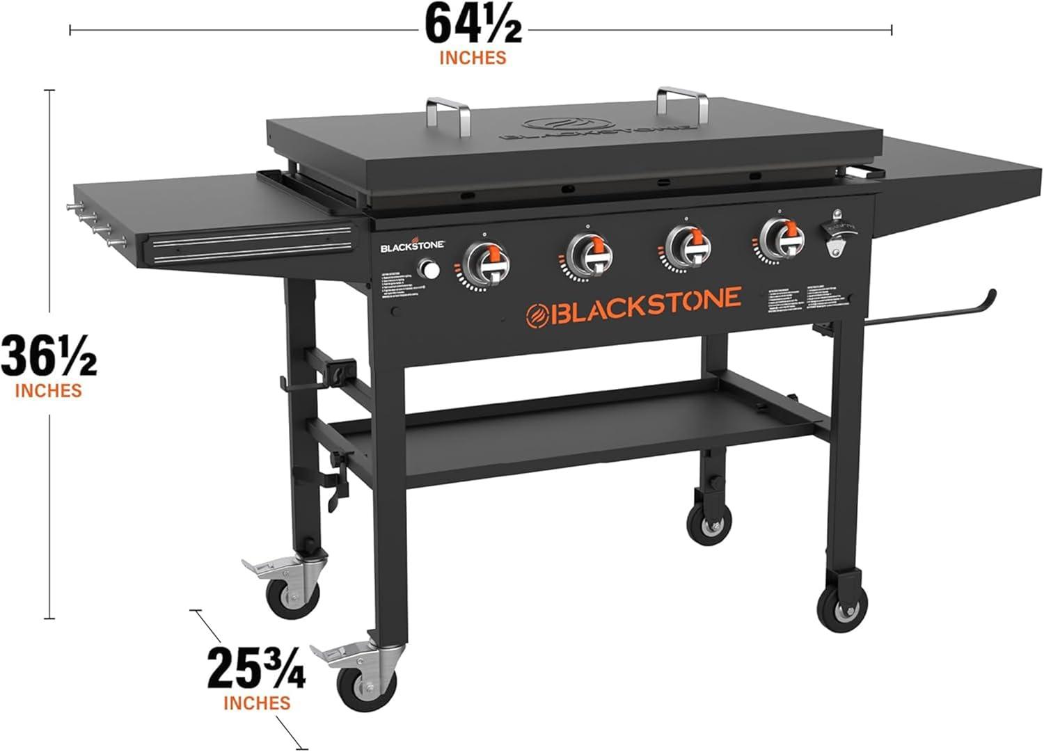 Blackstone Original 4-Burner 36" Propane Omnivore Griddle with Hard Cover