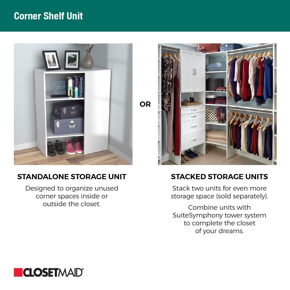 SuiteSymphony 31.75" W Corner Shelf Unit