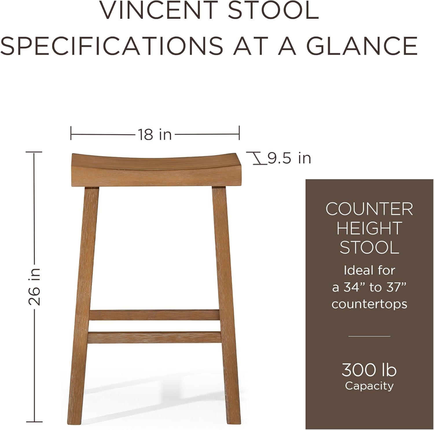 Maven Lane Vincent Wooden Kitchen Bar Stool