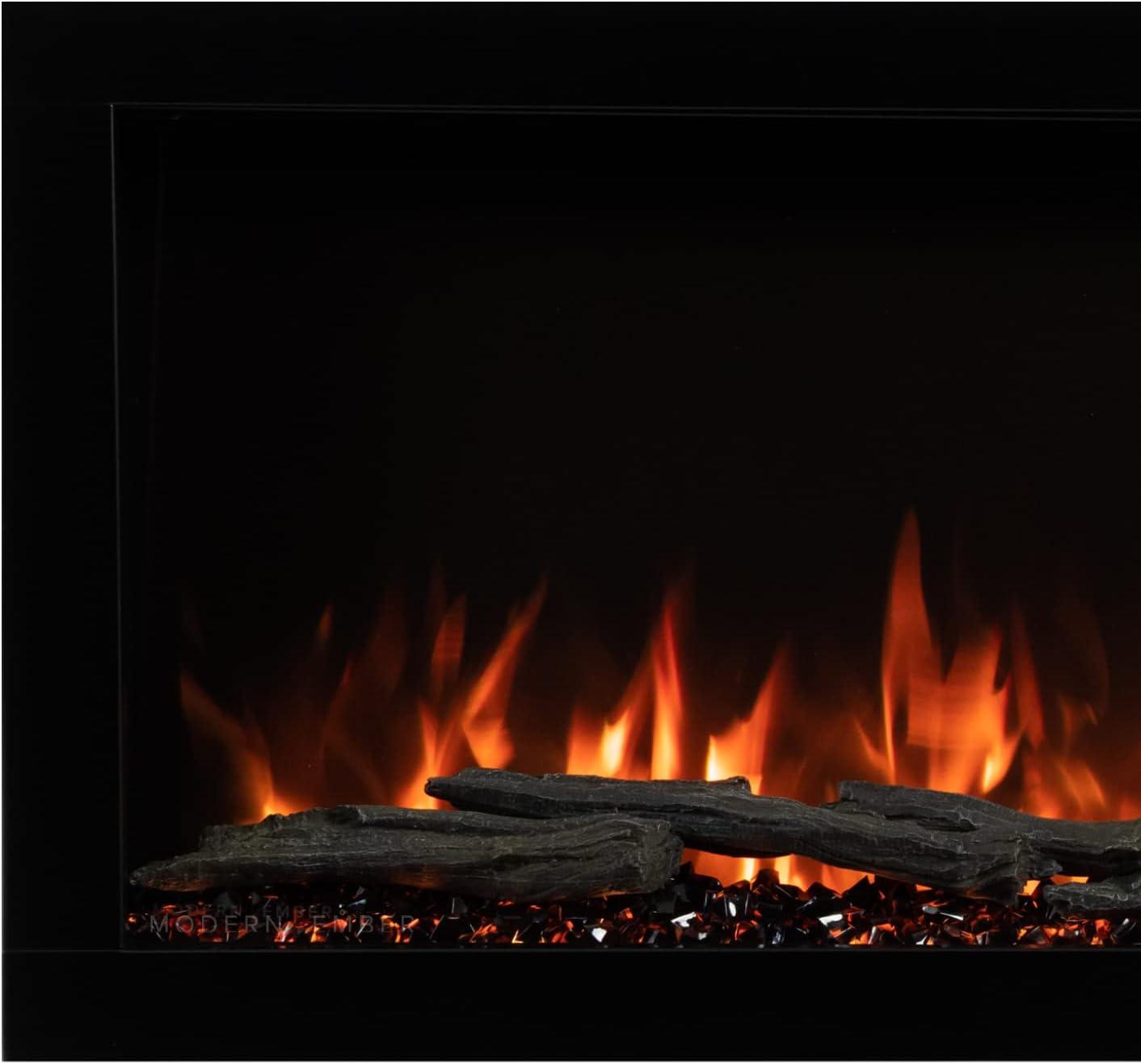 Modern Ember Highmark Linear Electric Fireplace with Alexa and Google Assistant Smart Features