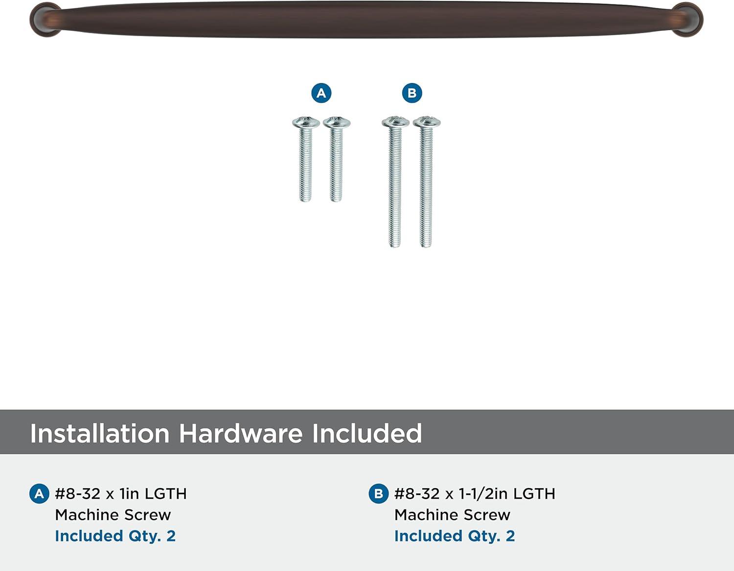 Amerock Kane 12-5/8 inch (320mm) Center-to-Center Oil-Rubbed Bronze Cabinet Pull