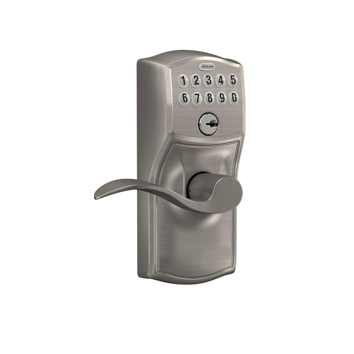 Schlage Fe595-Cam-Acc Camelot Keypad Entry - Nickel