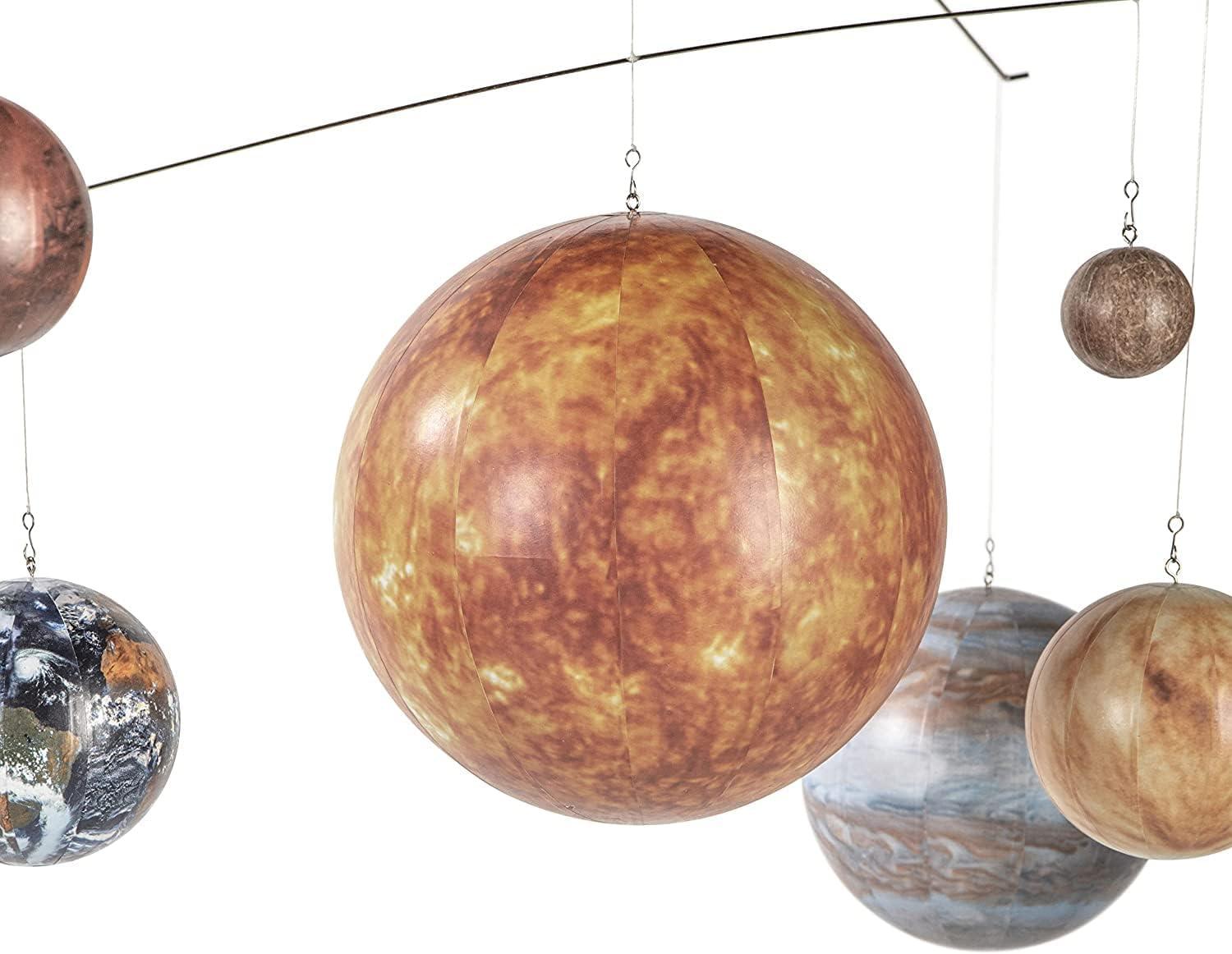 Multicolor Solar System Mobile with Educational Planets