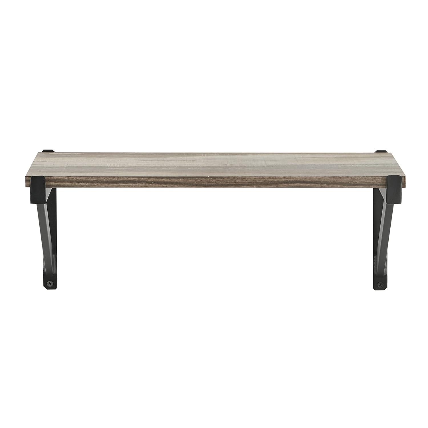 17 Stories Floating Wall Shelf on Triangle Bracket