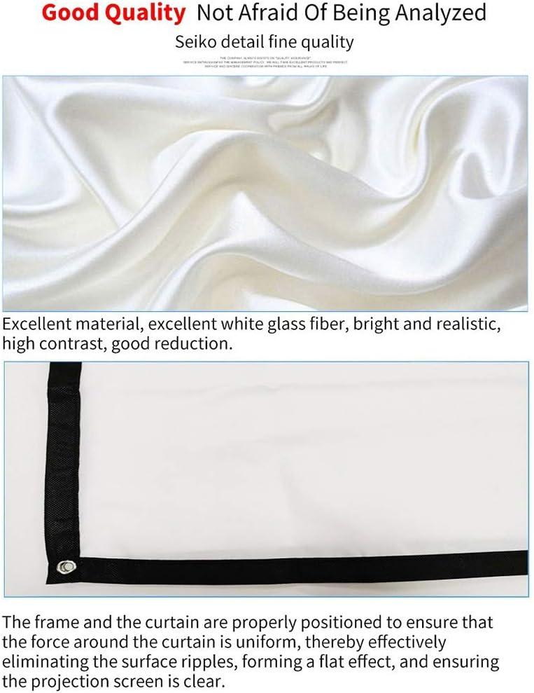 Projector Screen, White Projector Screen, 16:9 No Crease Home Theater Foldable Projection Screen 60"|72"|84"|100"|120"|150"