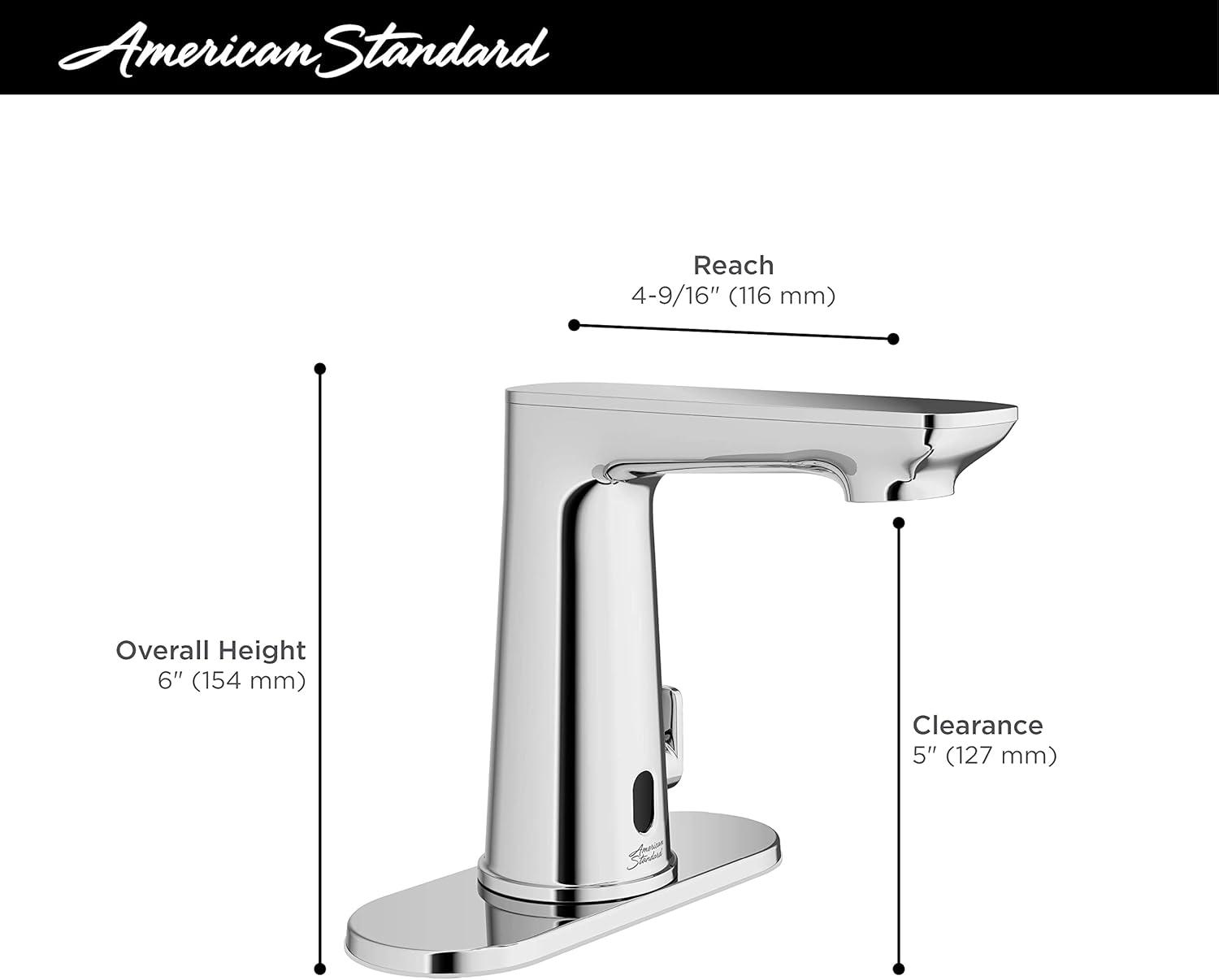 Polished Chrome Touchless Single-Handle Bathroom Faucet