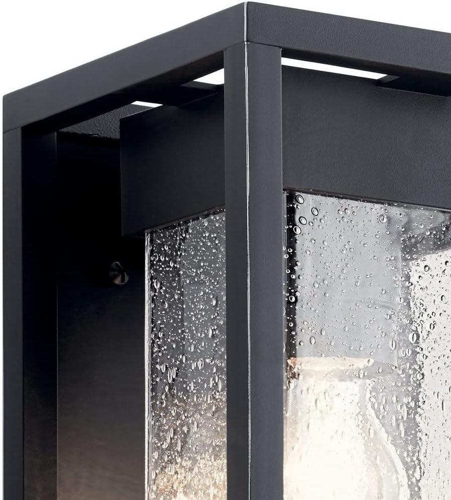 Kichler Mercer 12" High Black Silver Outdoor Wall Light