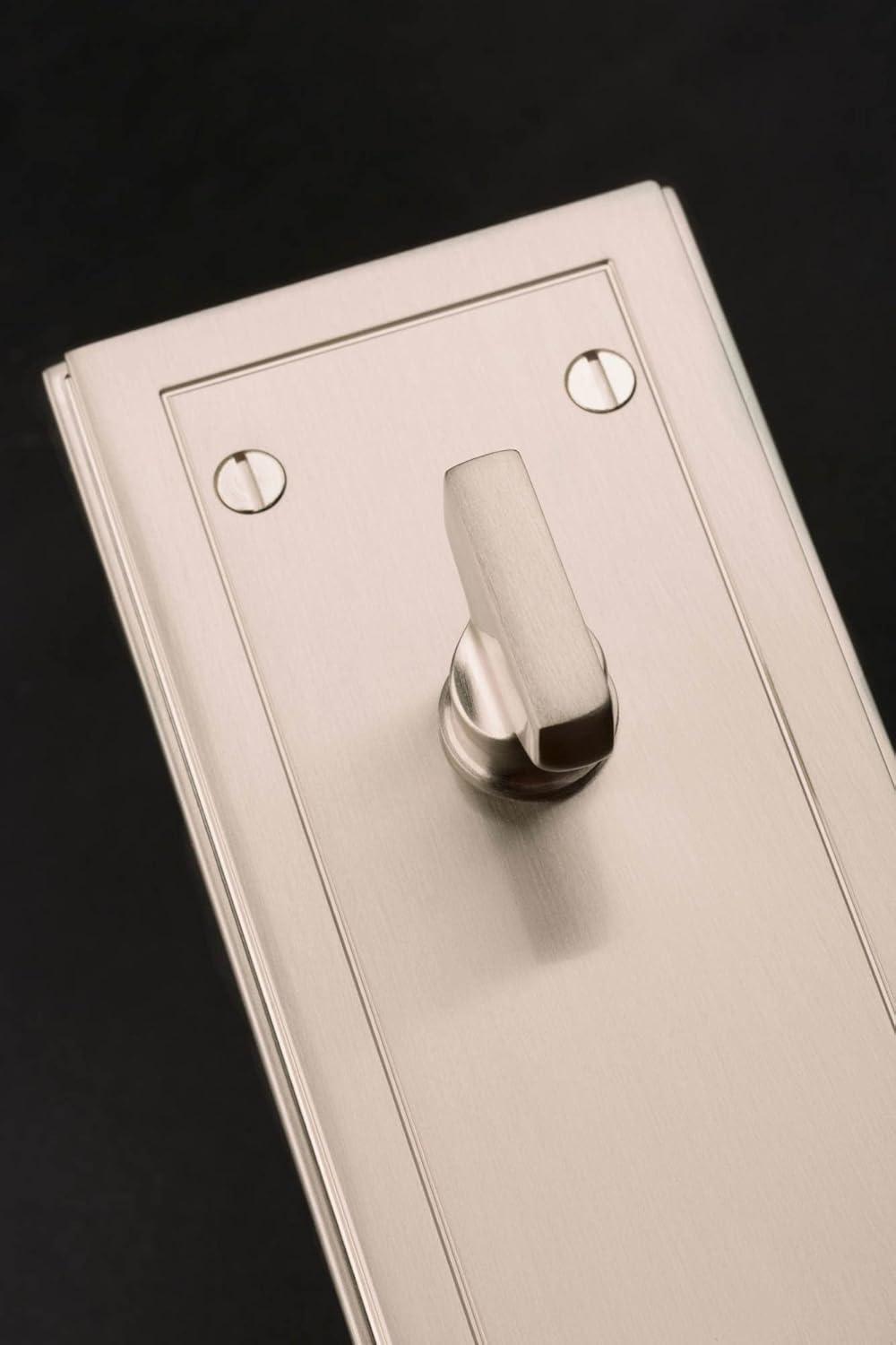 Baldwin 85311.ENTR Hollywood Hills Full Plate Single Cylinder Door Handleset with Interior K008 Knob and Emergency Egress Function - Polished Chrome