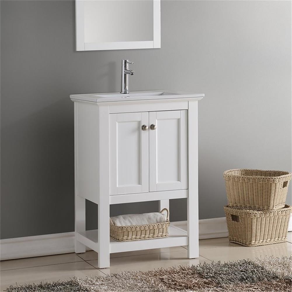 Fresca Manchester 24" White Traditional Bathroom Vanity