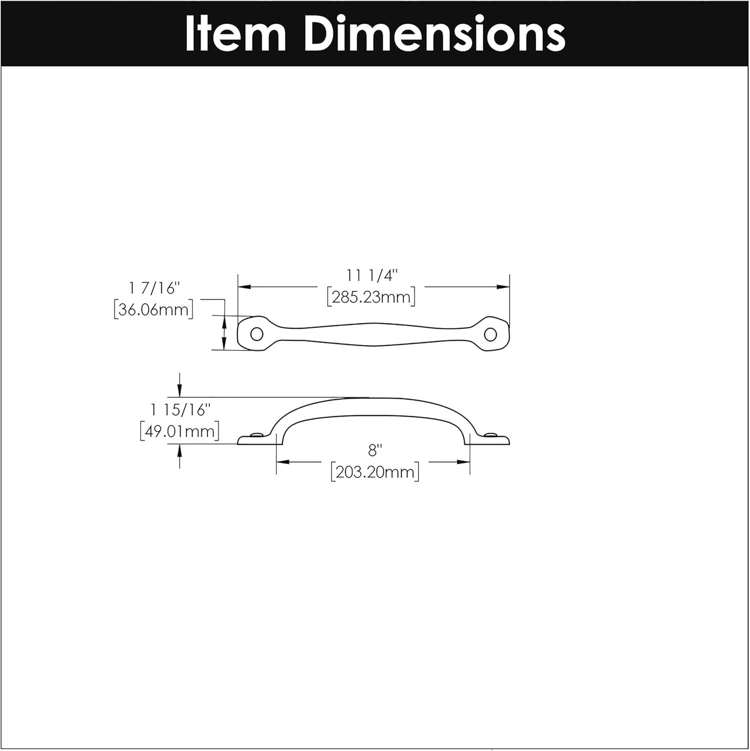 Refined 8" Center to Center Appliance Pull