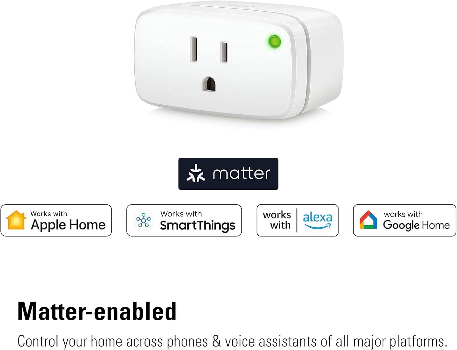 Eve Energy White Smart Plug 2-Pack with Matter Technology