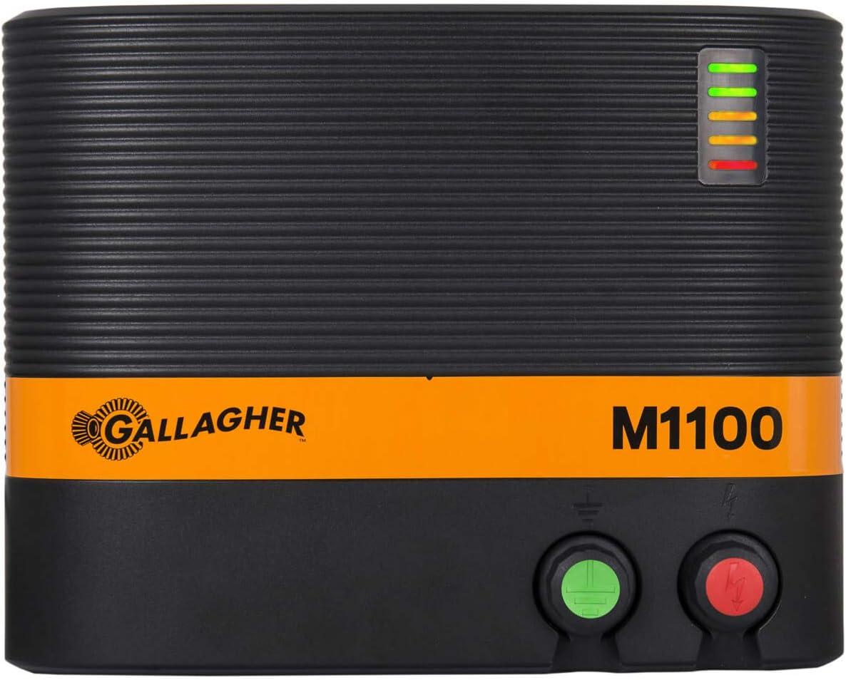 Gallagher M1100 High-Impact Plastic Electric Fence Charger, 110 Miles