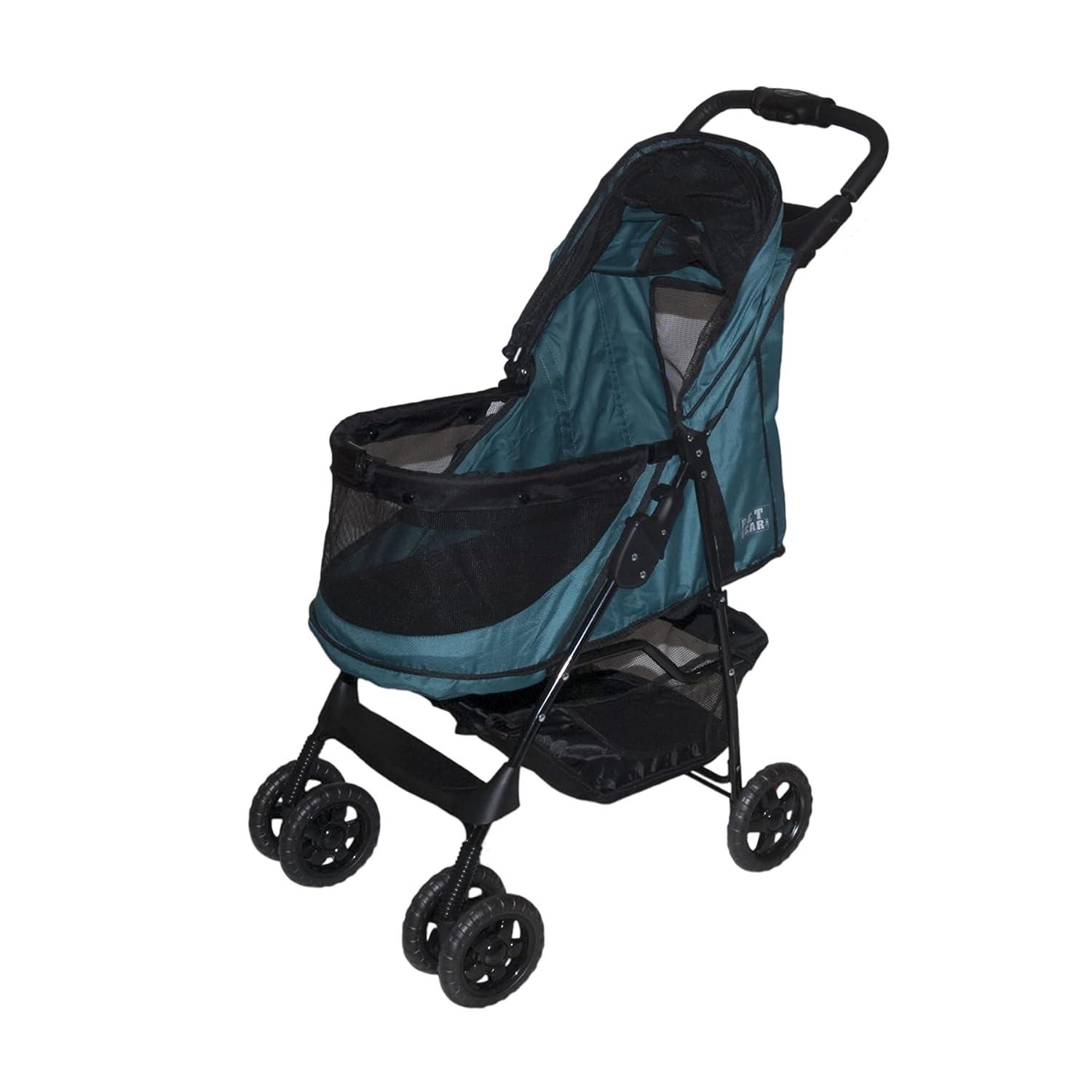 Emerald No-Zip Pet Stroller with Panoramic View