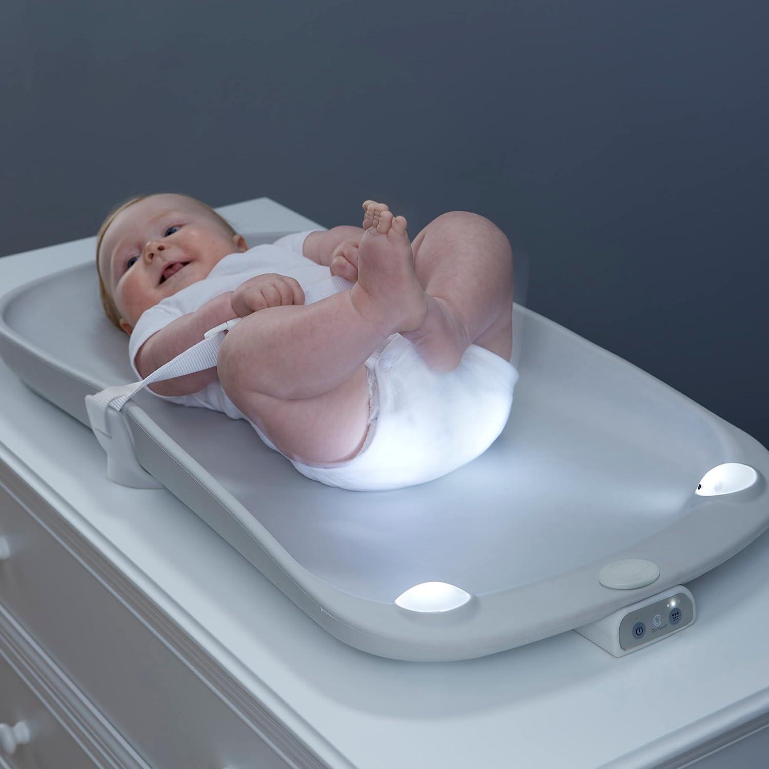 Contours Glow Motion Sensing Waterproof Light-Up Changing Pad for Dresser or Changing Table