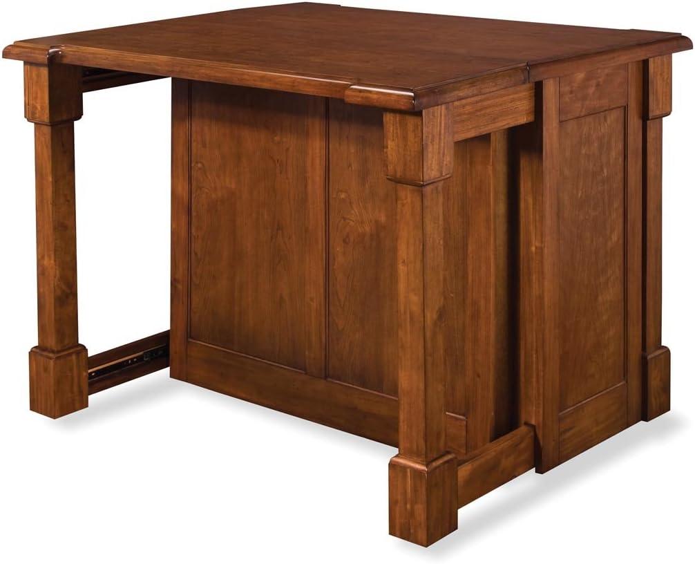 Homestyles Aspen Wood Kitchen Island in Brown