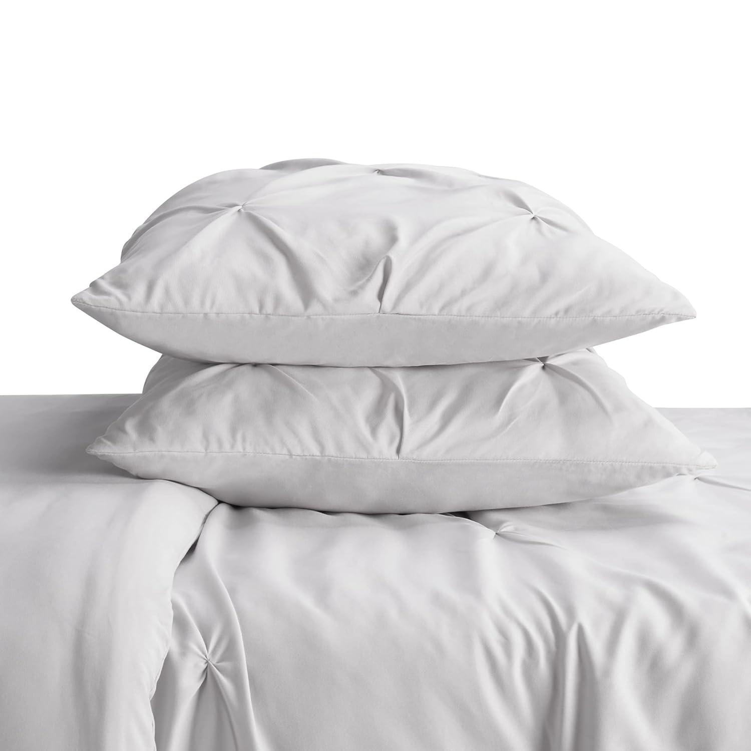 Serta Simply Clean Microfiber 3 Piece Duvet Cover Set