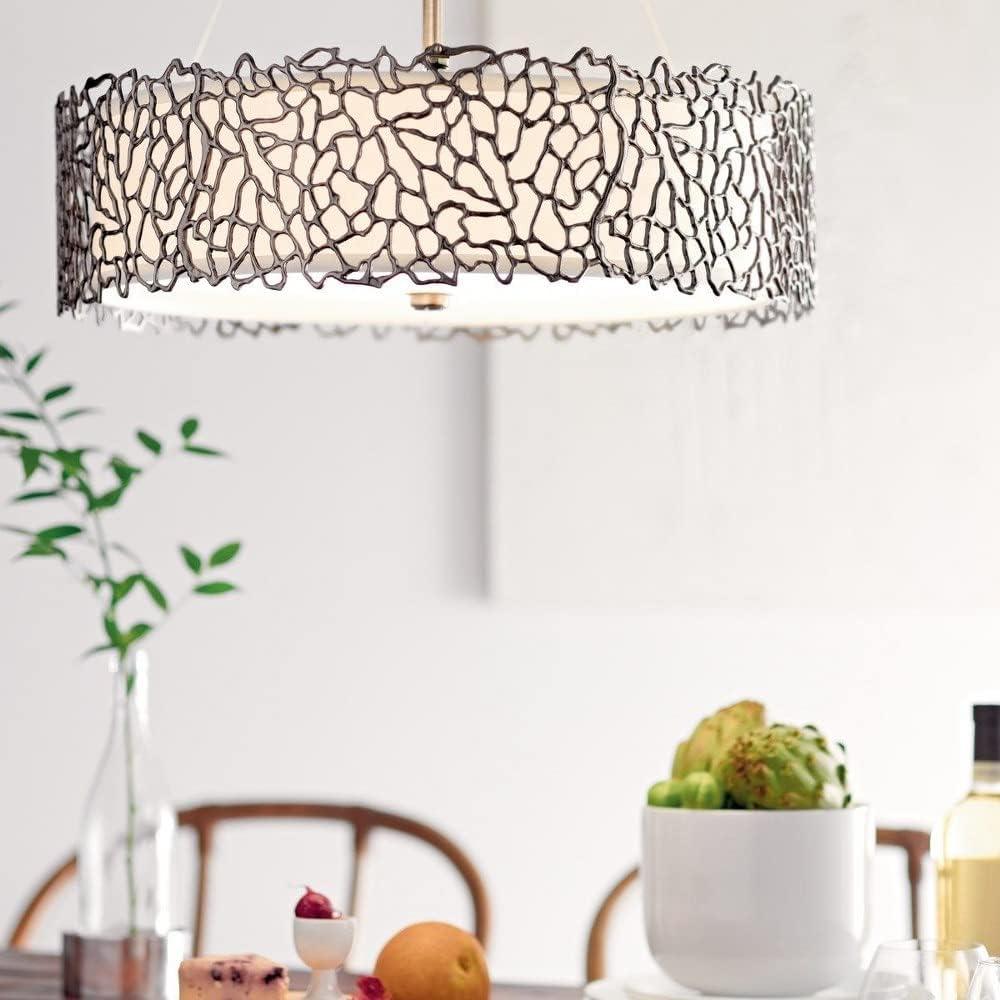 Silver Coral 4 Light Chandelier / Pendant Clasic Pewter