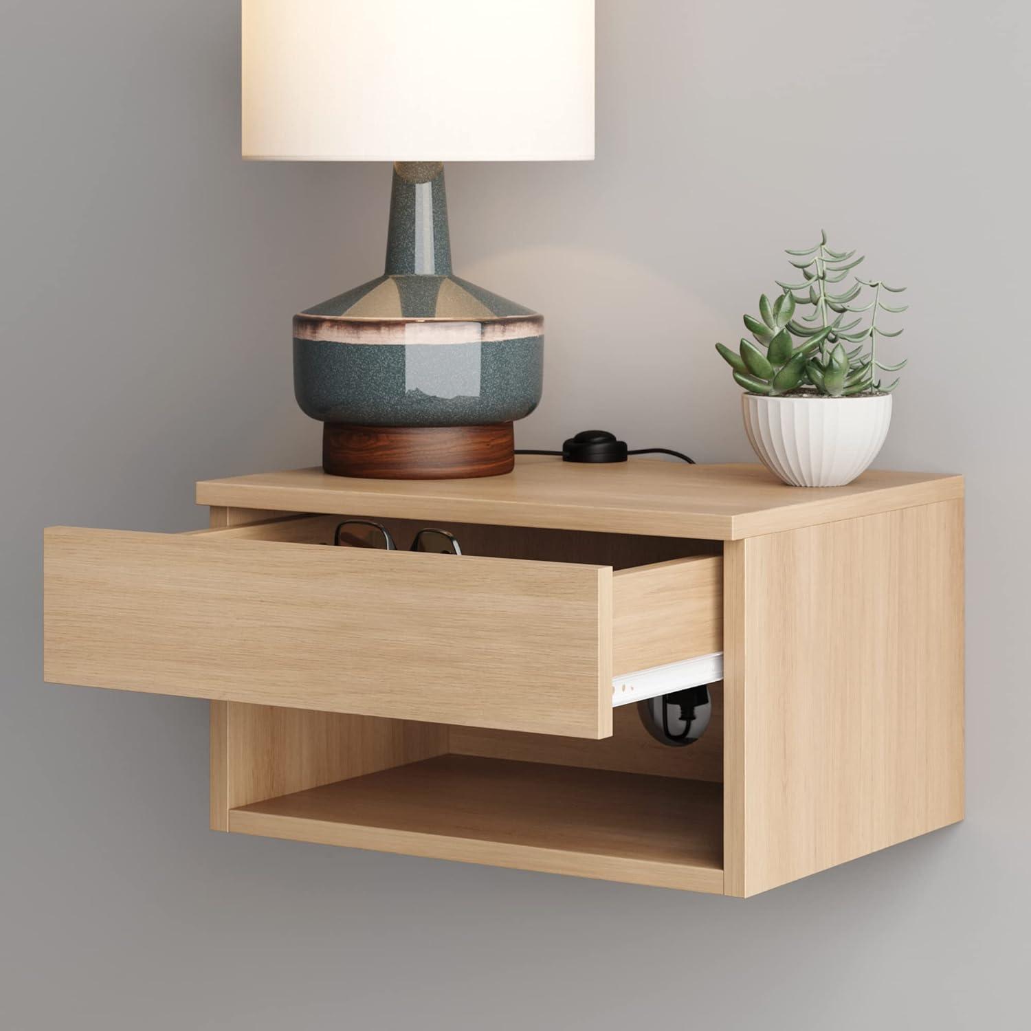 Nathan James Beacon Rustic Nightstand (Set of 2)