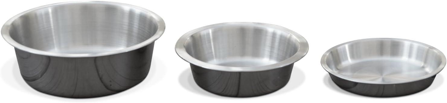 Small Brushed Stainless Steel Elevated Cat Bowl