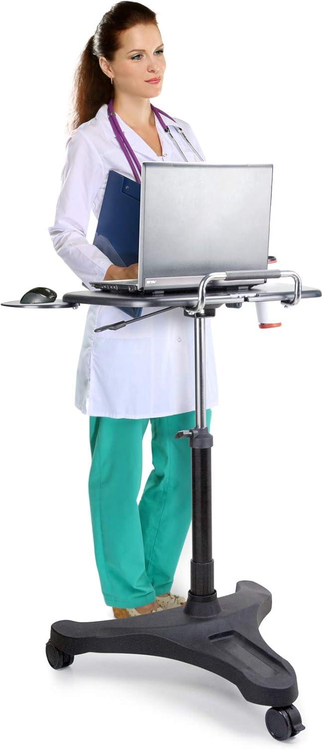 AIDATA Sit/Stand Mobile Laptop Workstation