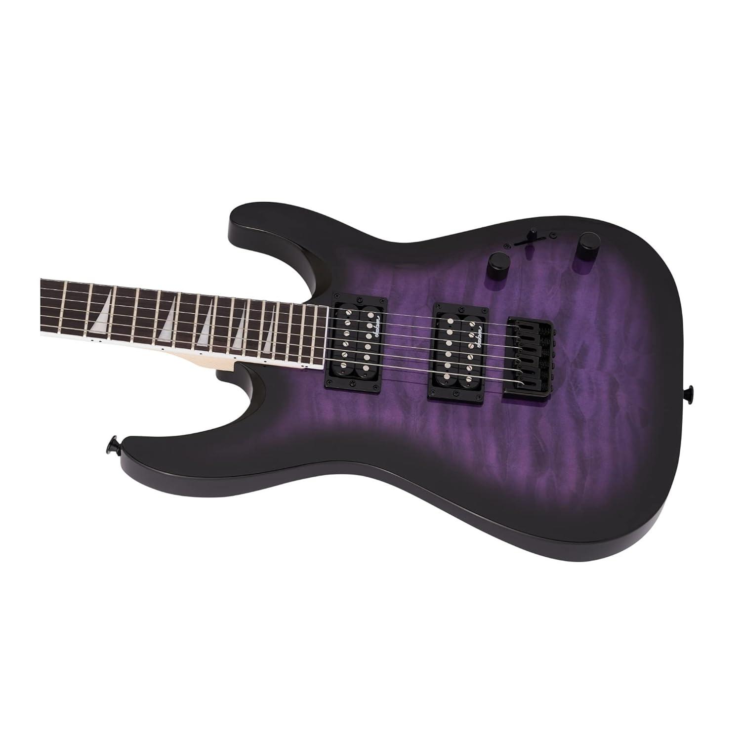 Jackson JS32Q DKA HT JS Series Dinky Arch Top Electric Guitar, Transparent Purple Burst