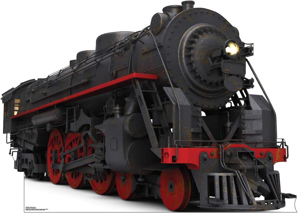 Black and Red Steam Train