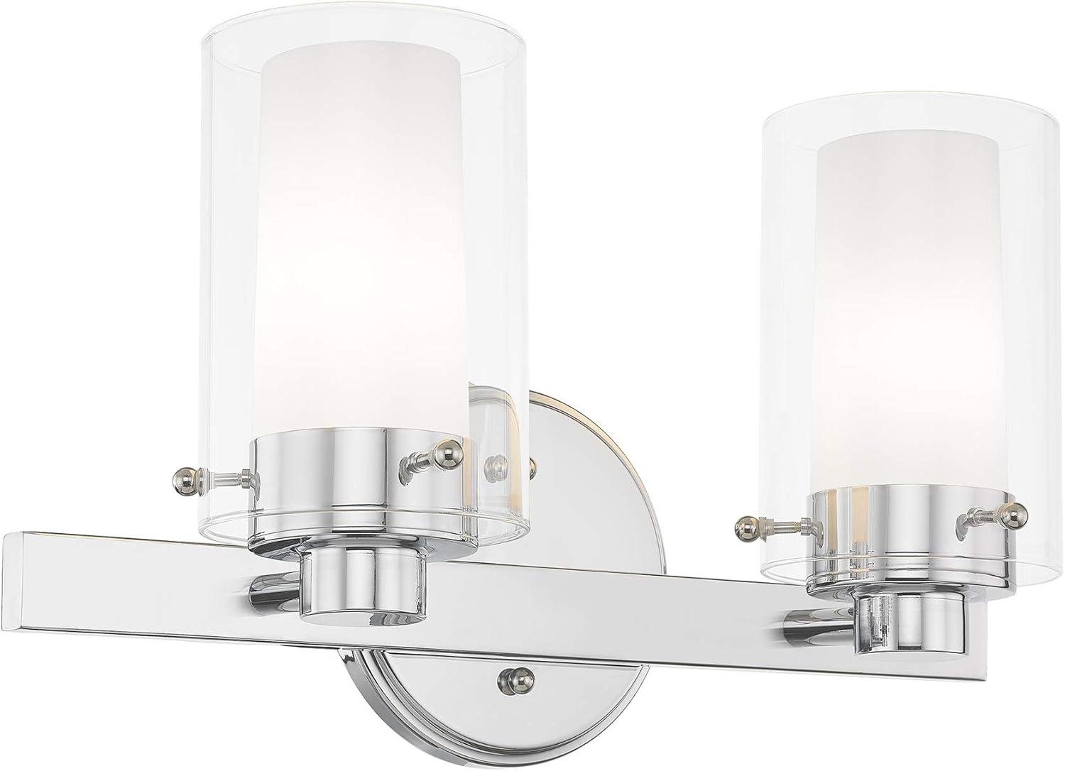 Livex Lighting Manhattan 2 - Light Vanity in  Polished Chrome