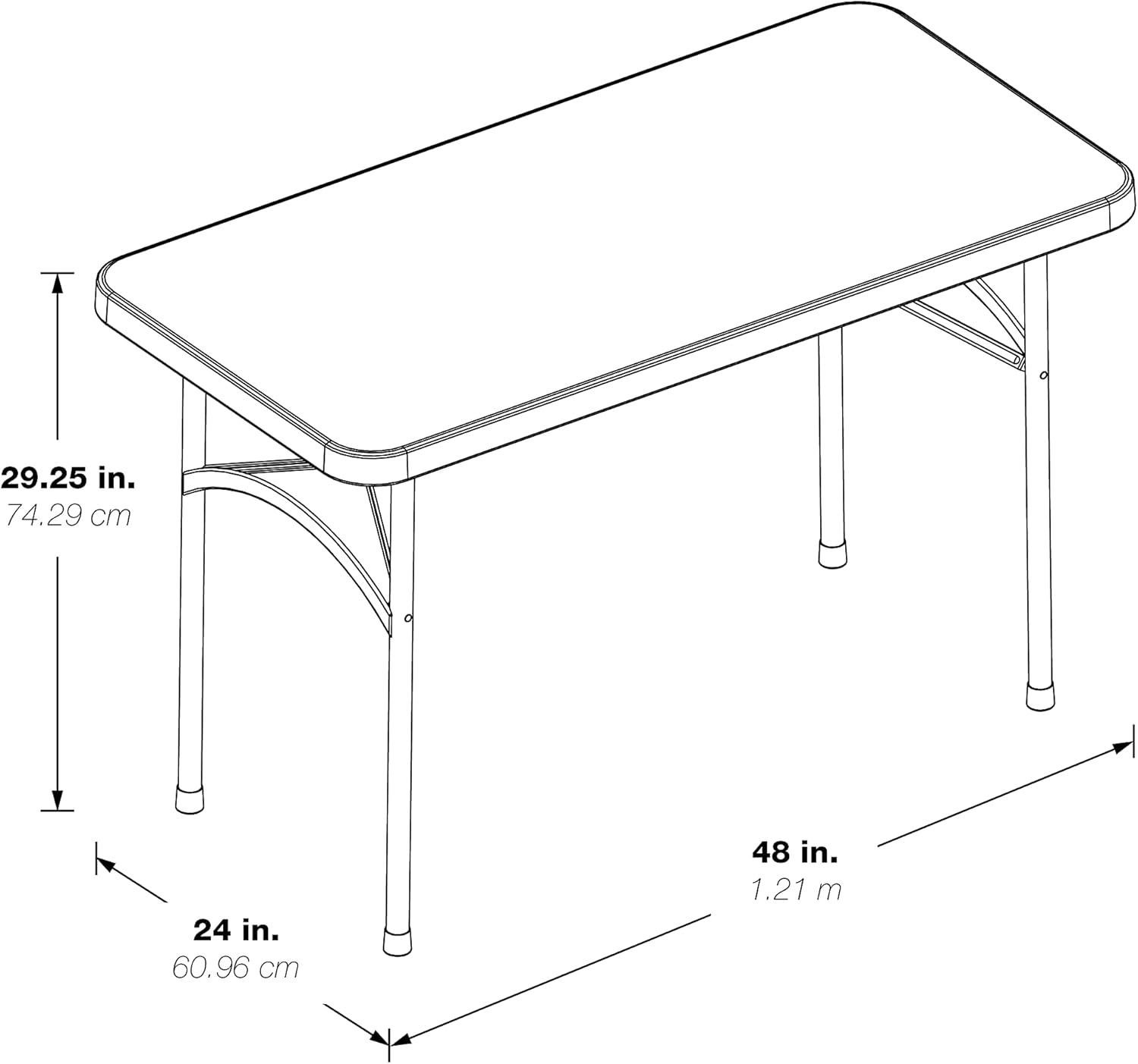 48'' Rectangular Portable Folding Table