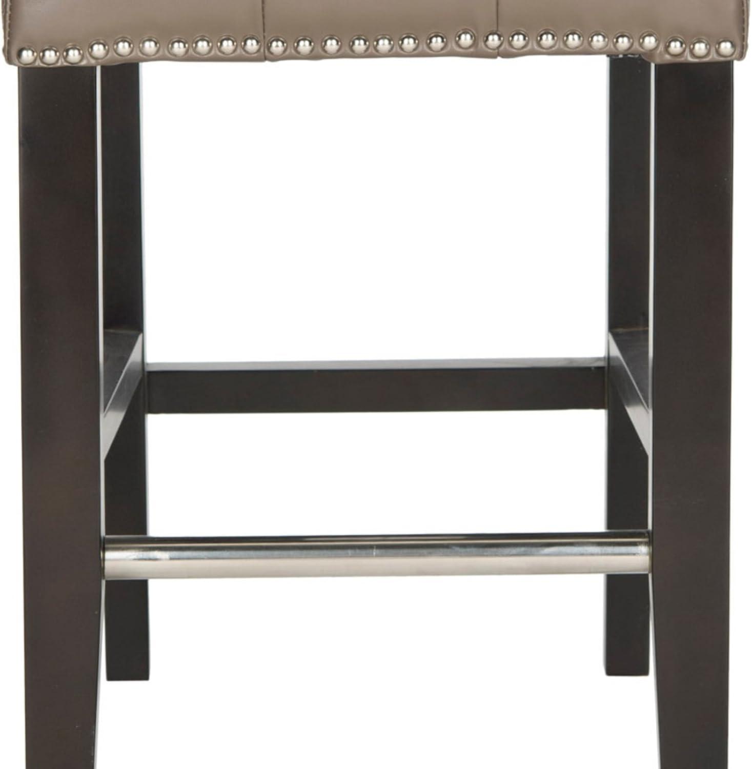 Thompson 23.9" Counter Stool with Silver Nail Heads  - Safavieh