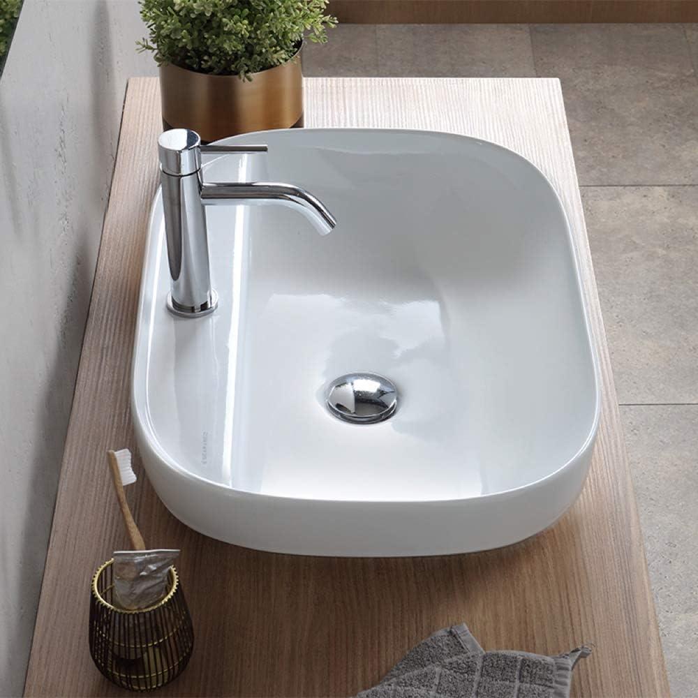 Scarabeo By Nameeks 15.4'' White Ceramic Oval Bathroom Sink