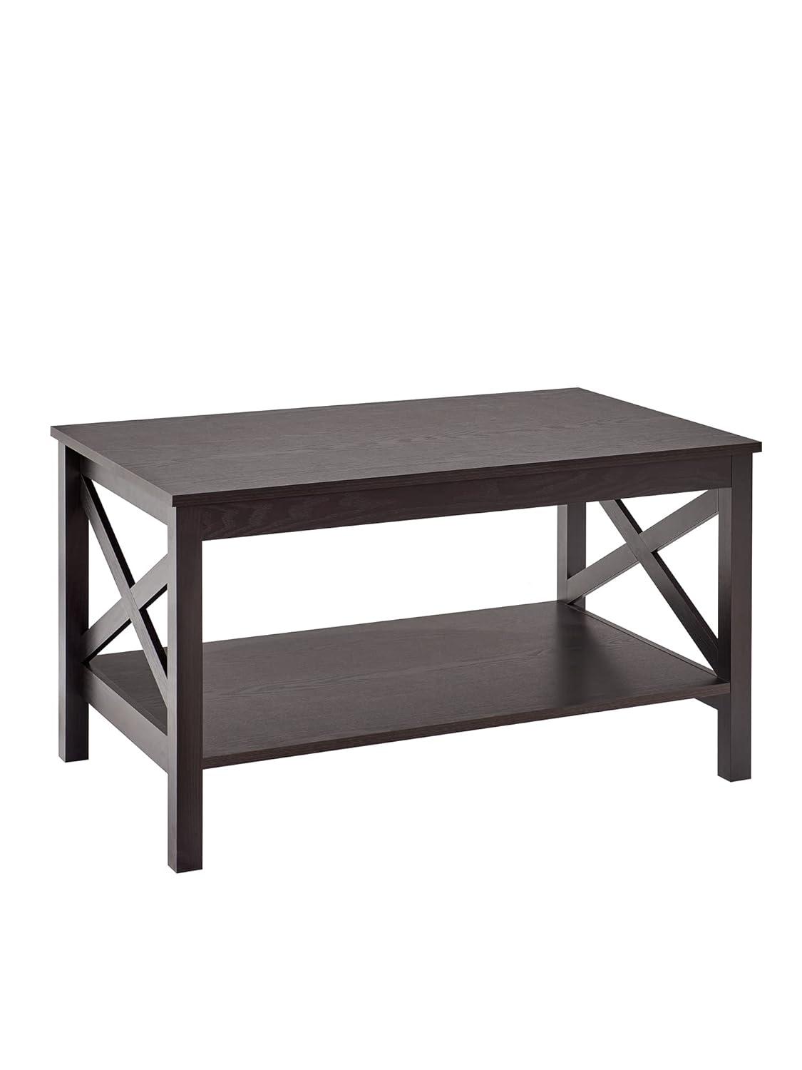 ClosetMaid X-Frame Furniture Two-Tier Coffee Table with Shelf