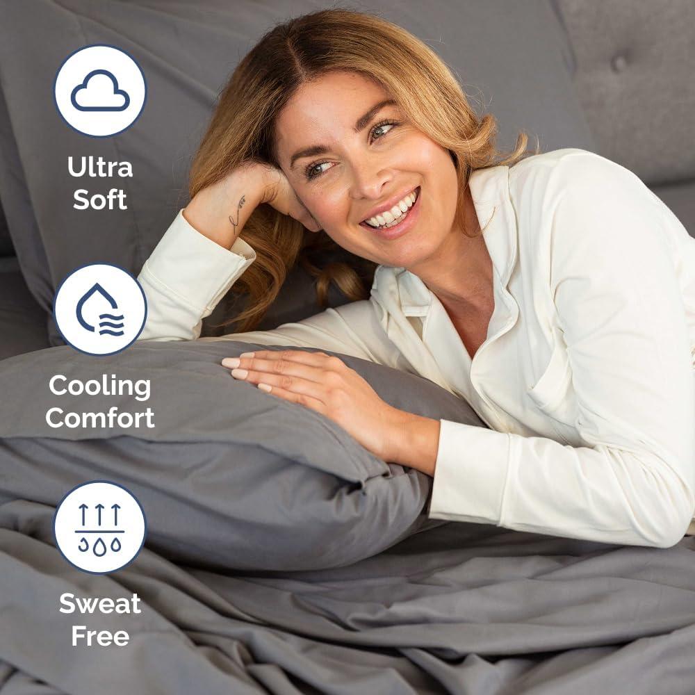 CGK Linens 6 Piece Extra Deep Pocket Ultra Soft & Cooling Sheet Set