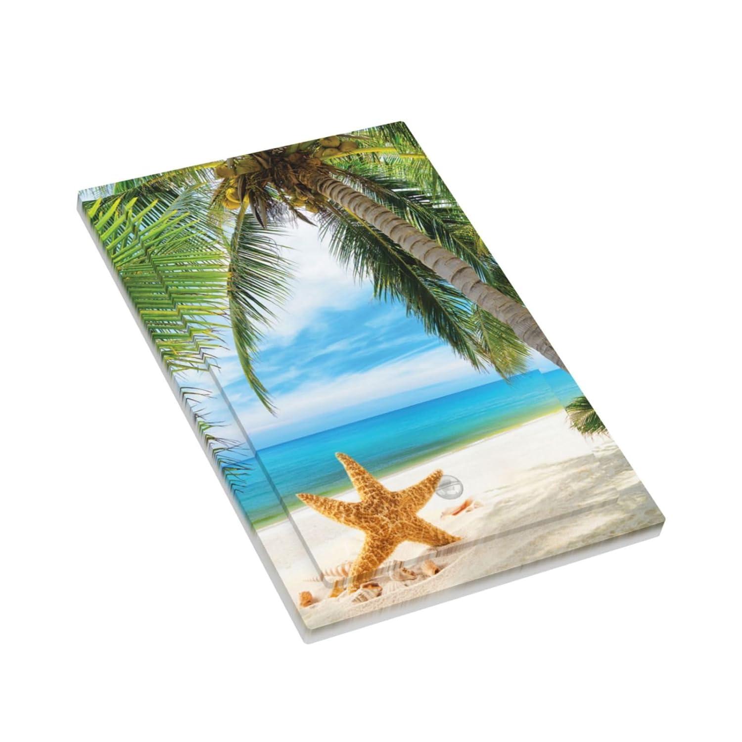 Sunyuer Sea Starfish Beach Decorative Wall Plate, 1 Gang Single Blank Outlet Cover Decorative Switch Plate for Kitchen Bathroom Bedroom, 4.5x2.76 Inch