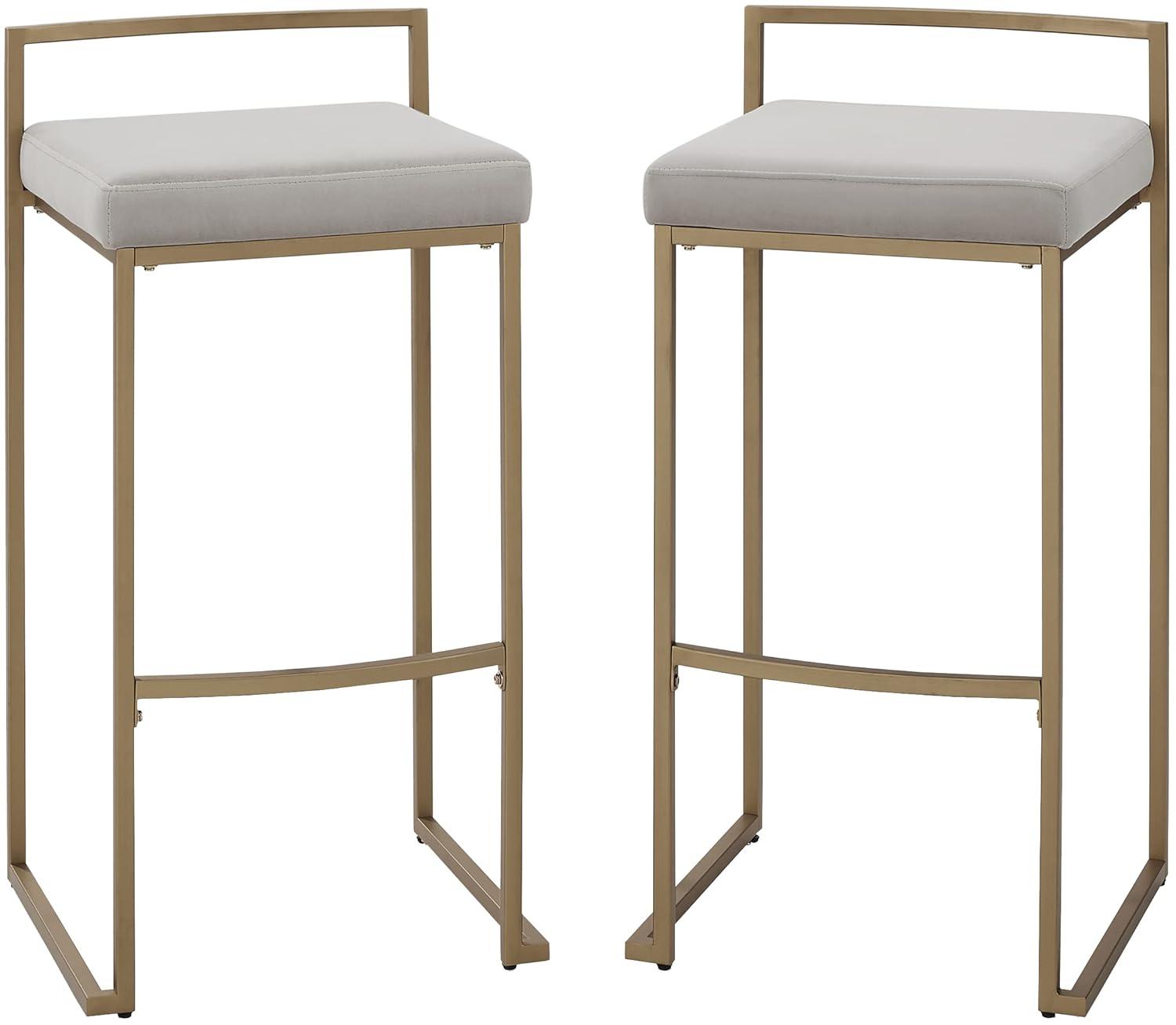 Progreso Upholstered Counter Stool with Metal Frame