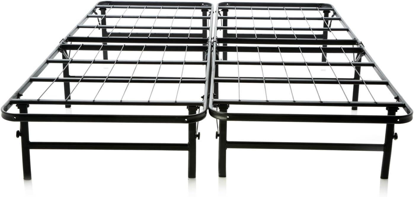 Twin Black Metal Foldable Platform Bed Frame