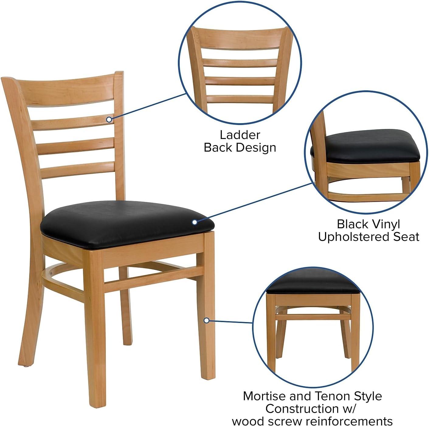 Red Barrel Studio® Ladder Back Wooden Restaurant Chair